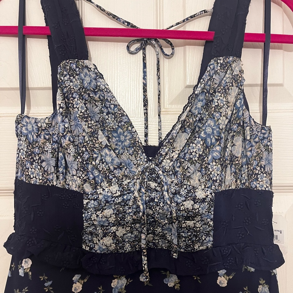 Floral Blue and White Dress - Picture 12 of 14